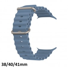 Pulseira Smartwatch Oceano 38/40/41mm - Azul Aço